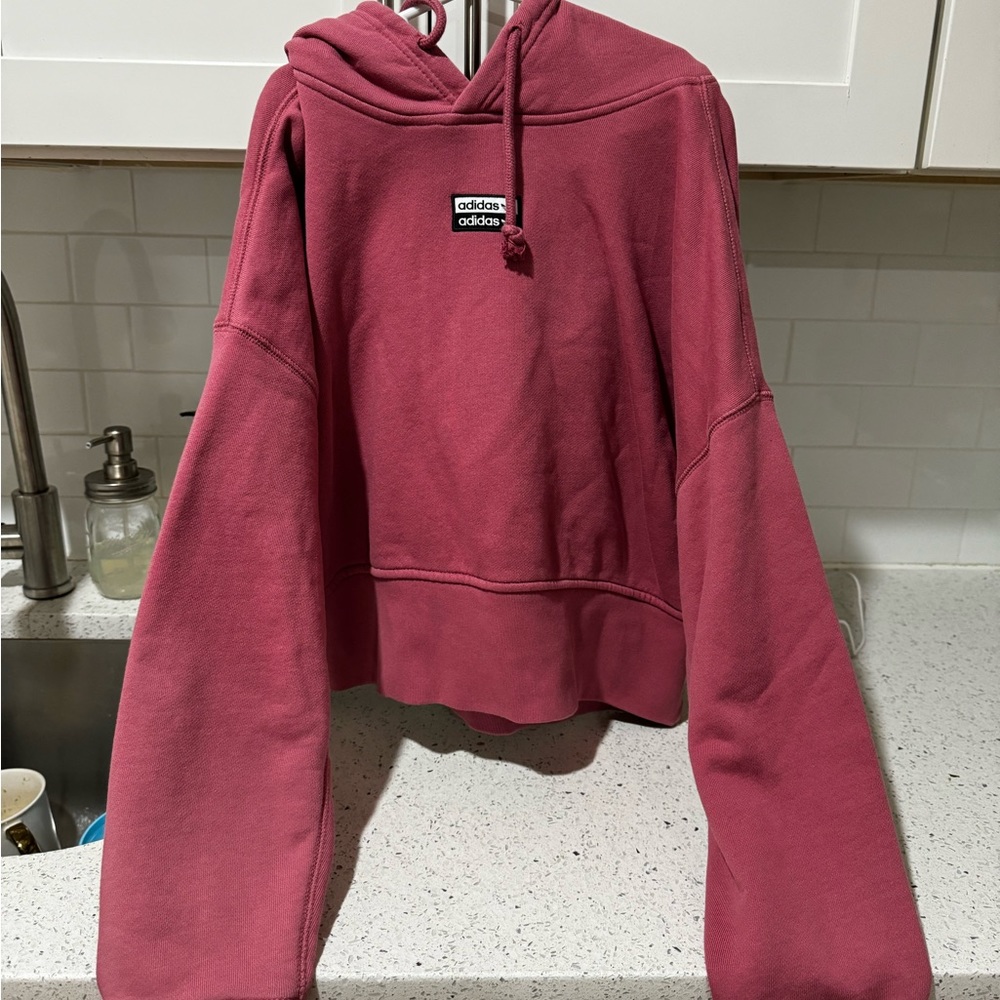 Adidas crop hoodie sweater